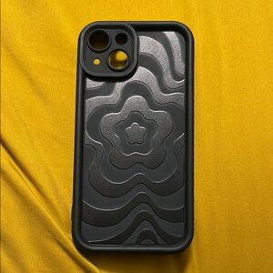 Black Patterned Phone Case-IPhone 14
